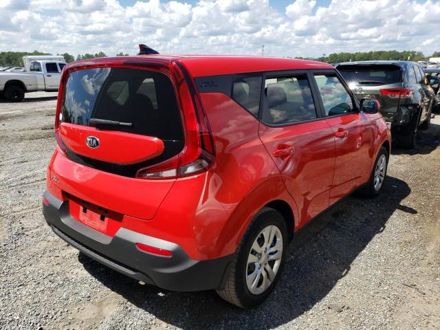 KNDJ23AU7M7141937 - 2021 KIA SOUL LX RED photo 4