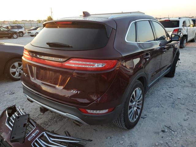 5LMCJ3C93HUL11361 - 2017 LINCOLN MKC RESERV MAROON photo 4