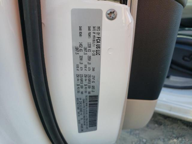 2C4RC1GG1JR320829 - 2018 CHRYSLER PACIFICA L WHITE photo 10