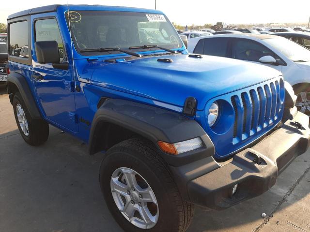 1C4GJXAN0MW790739 - 2021 JEEP WRANGLER S BLUE photo 1