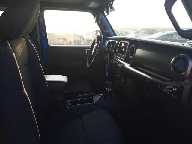 1C4GJXAN0MW790739 - 2021 JEEP WRANGLER S BLUE photo 5