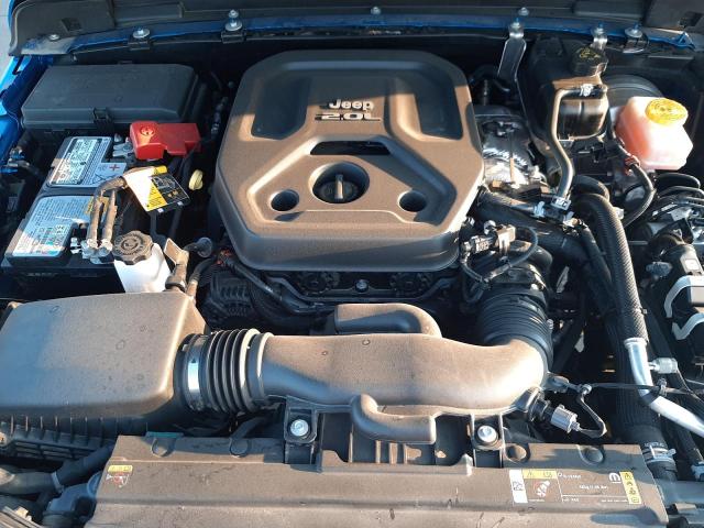 1C4GJXAN0MW790739 - 2021 JEEP WRANGLER S BLUE photo 7