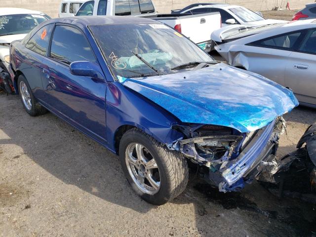 1HGEM21125L040990 - 2005 HONDA CIVIC DX V BLUE photo 1