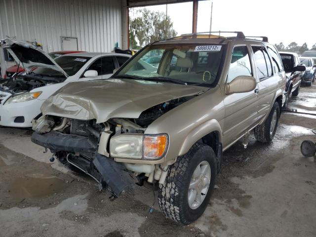 JN8DR09X21W572357 - 2001 NISSAN PATHFINDER BEIGE photo 2