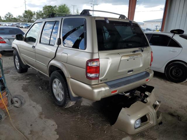 JN8DR09X21W572357 - 2001 NISSAN PATHFINDER BEIGE photo 3