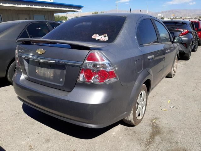 KL1TD56E69B632351 - 2009 CHEVROLET AVEO LS 灰色 照片 4