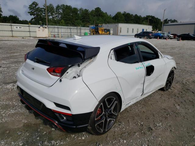 KMHT36AH5LU005778 - 2020 HYUNDAI VELOSTER N WHITE photo 4