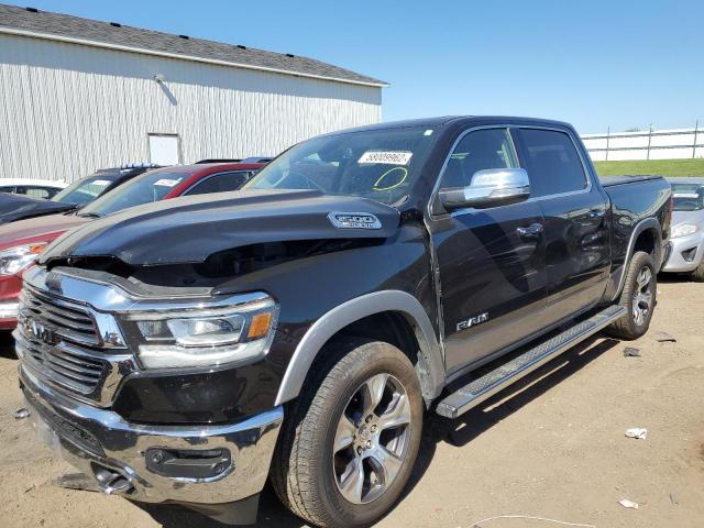 1C6SRFJT5KN682719 - 2019 RAM 1500 LARAM BLACK photo 2