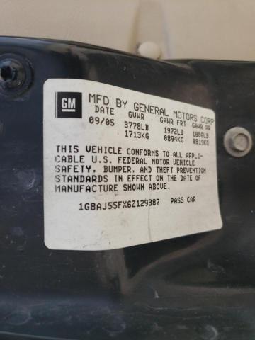 1G8AJ55FX6Z129387 - 2006 SATURN ION LEVEL GOLD photo 10