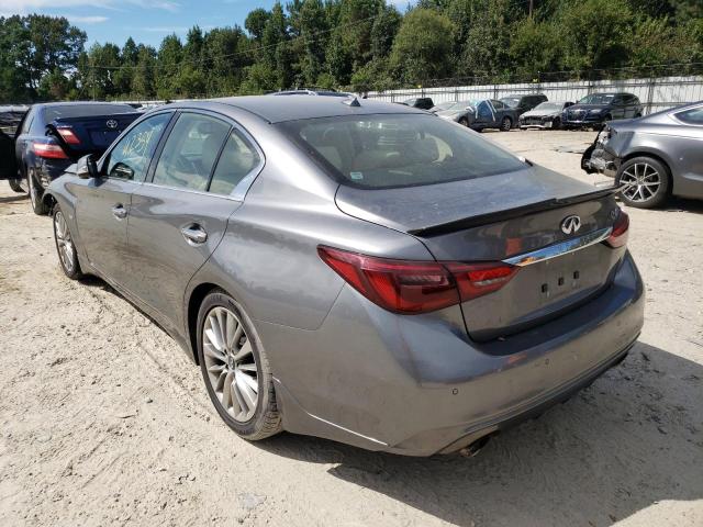 JN1EV7AP2JM361304 - 2018 INFINITI Q50 LUXE GRAY photo 3