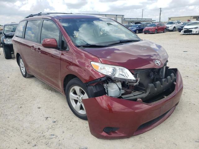 5TDKZ3DC4HS887177 - 2017 TOYOTA SIENNA LE RED photo 1