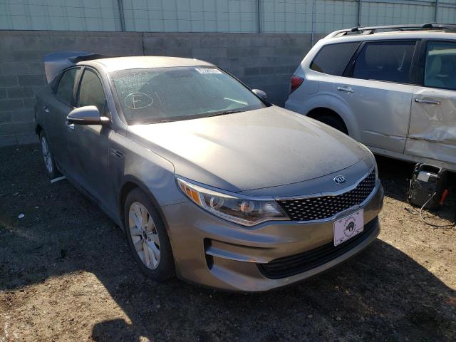 5XXGU4L35GG069064 - 2016 KIA OPTIMA EX GRAY photo 1