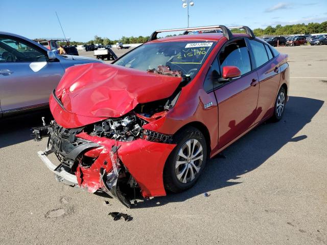 JTDKAMFP5N3215140 - 2022 TOYOTA PRIUS PRIM RED photo 2