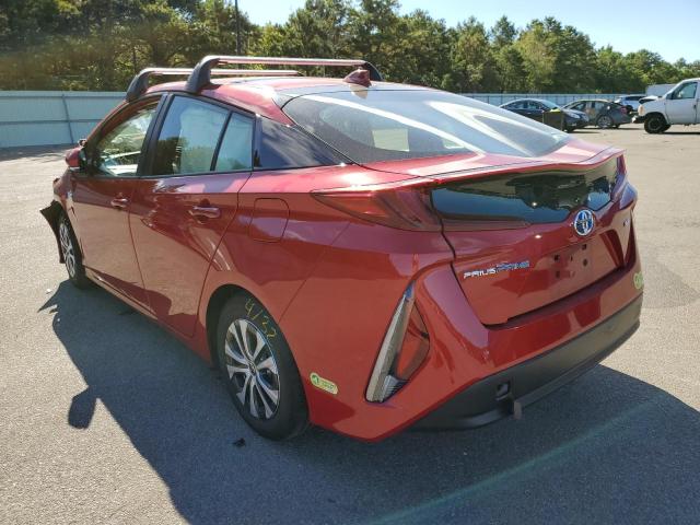 JTDKAMFP5N3215140 - 2022 TOYOTA PRIUS PRIM RED photo 3
