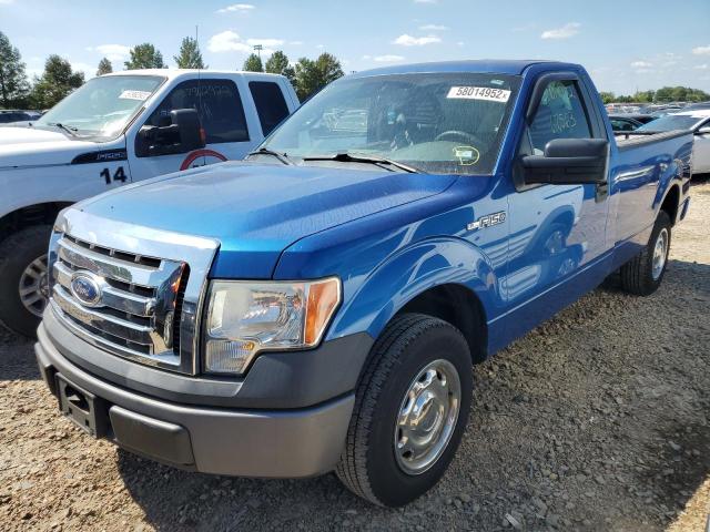 1FTMF1CW6AKB98613 - 2010 FORD F150 BLUE photo 2