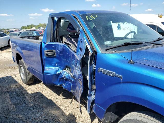 1FTMF1CW6AKB98613 - 2010 FORD F150 BLUE photo 9