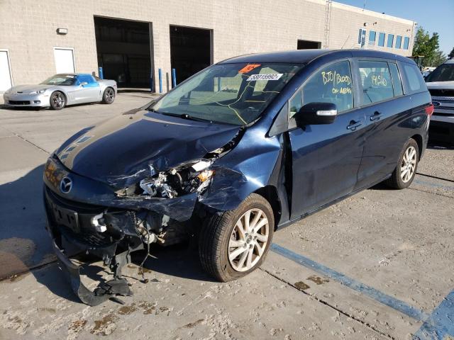 JM1CW2BL5E0172076 - 2014 MAZDA 5 SPORT BLUE photo 2