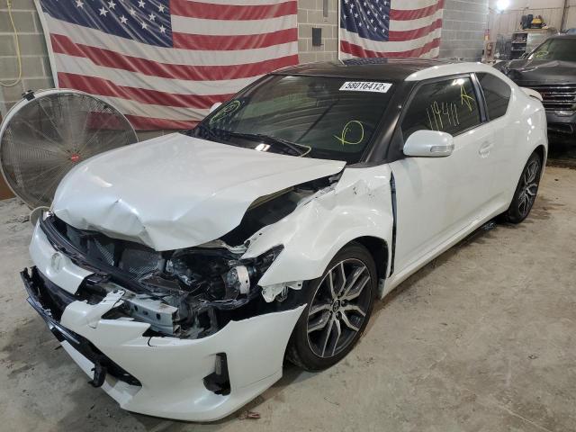 JTKJF5C79FJ012023 - 2015 TOYOTA SCION TC WHITE photo 2