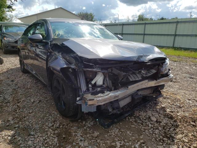 1HGCV1F58JA231975 - 2018 HONDA ACCORD EXL GRAY photo 1