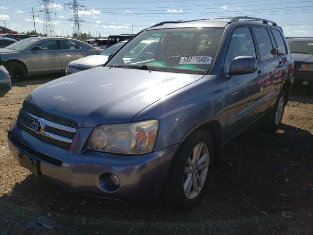 JTEEW21A660023908 - 2006 TOYOTA HIGHLANDER BLUE photo 2