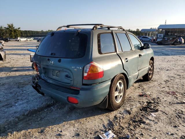 KM8SC13D22U267121 - 2002 HYUNDAI SANTA FE G TEAL photo 4