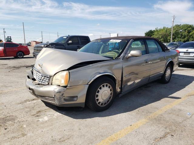 1G6KD54Y81U291094 - 2001 CADILLAC DEVILLE TAN photo 2