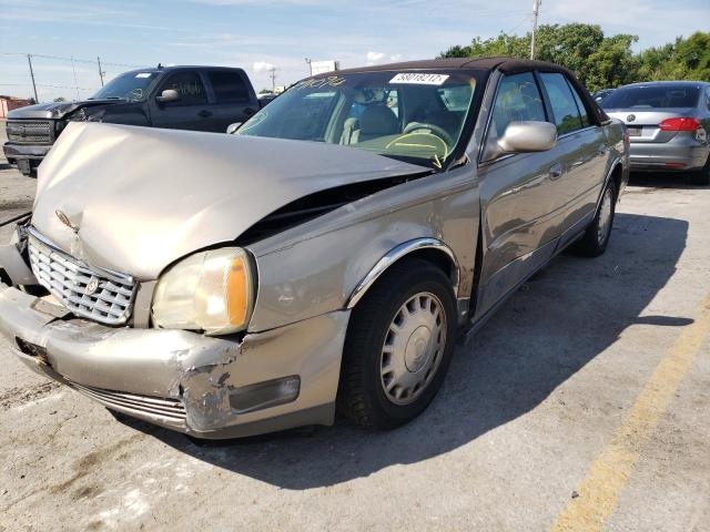 1G6KD54Y81U291094 - 2001 CADILLAC DEVILLE TAN photo 9