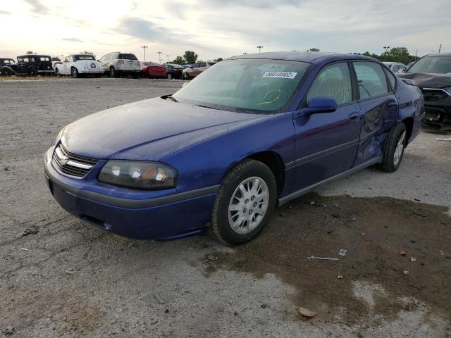 2G1WF52E559188471 - 2005 CHEVROLET IMPALA BLUE photo 2