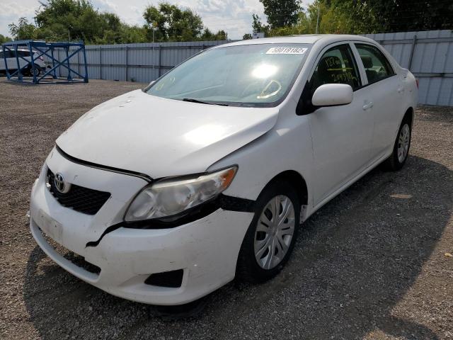 2T1BU4EE4AC387099 - 2010 TOYOTA CAROLLA WHITE photo 2