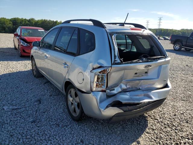 KNAFG528397242949 - 2009 KIA RONDO SILVER photo 3