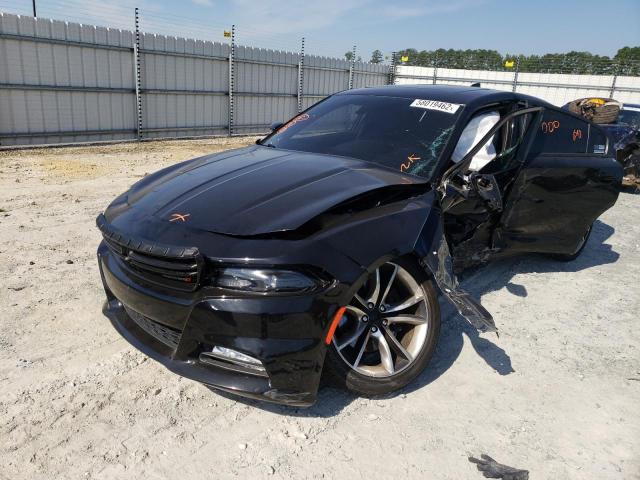 2C3CDXCT0FH****** - 2015 DODGE CHARGER R/ BLACK photo 2