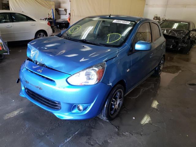 ML32A4HJ3EH005716 - 2014 MITSUBISHI MIRAGE ES  photo 2