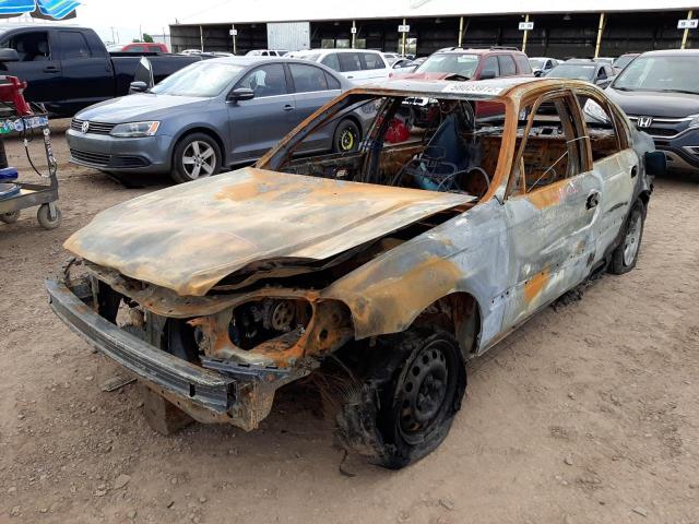 2HGEJ6615YH528597 - 2000 HONDA CIVIC BASE GREEN photo 2