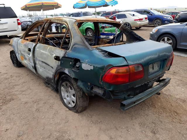 2HGEJ6615YH528597 - 2000 HONDA CIVIC BASE GREEN photo 3