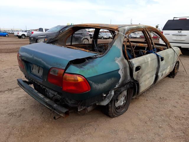 2HGEJ6615YH528597 - 2000 HONDA CIVIC BASE GREEN photo 4