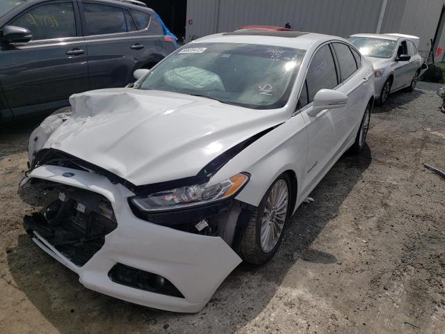 3FA6P0RU8ER262549 - 2014 FORD FUSION TIT WHITE photo 2