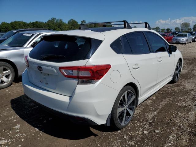 4S3GTAM66J3744258 - 2018 SUBARU IMPREZA SP WHITE photo 4