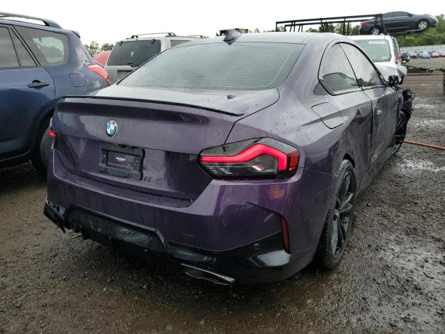 3MW53CM01N8C76576 - 2022 BMW M240XI PURPLE photo 4