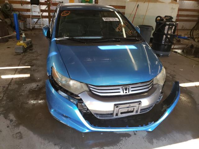 JHMZE2H5XAS013623 - 2010 HONDA INSIGHT LX BLUE photo 9