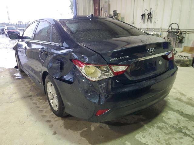 5NPEB4AC4EH871431 - 2014 HYUNDAI SONATA GLS BLACK photo 3