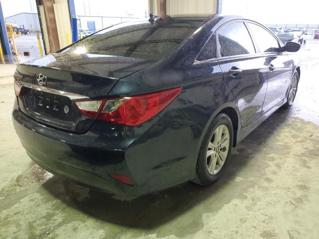 5NPEB4AC4EH871431 - 2014 HYUNDAI SONATA GLS BLACK photo 4