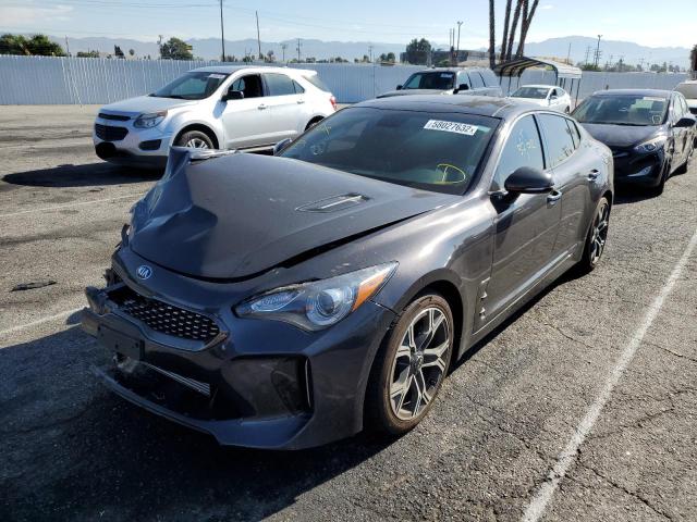 KNAE15LA7L6075216 - 2020 KIA STINGER BLACK photo 2