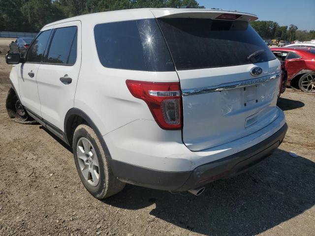 1FM5K8B85DGA81832 - 2013 FORD EXPLORER WHITE photo 3