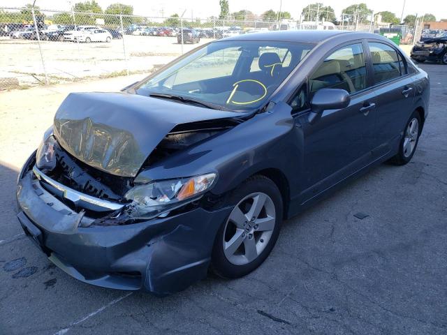 19XFA16679E013678 - 2009 HONDA CIVIC LX-S Сұр фото 2