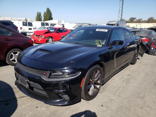 2C3CDXHG1KH579370 - 2019 DODGE CHARGER GT BLACK photo 2