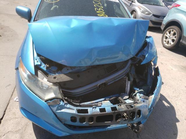 JHMZE2H51AS034649 - 2010 HONDA INSIGHT LX BLUE photo 9