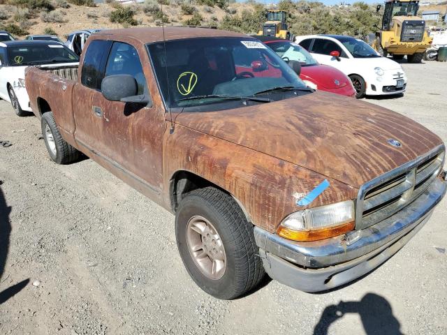 1B7GL22N6YS681484 - 2000 DODGE DAKOTA BROWN photo 1