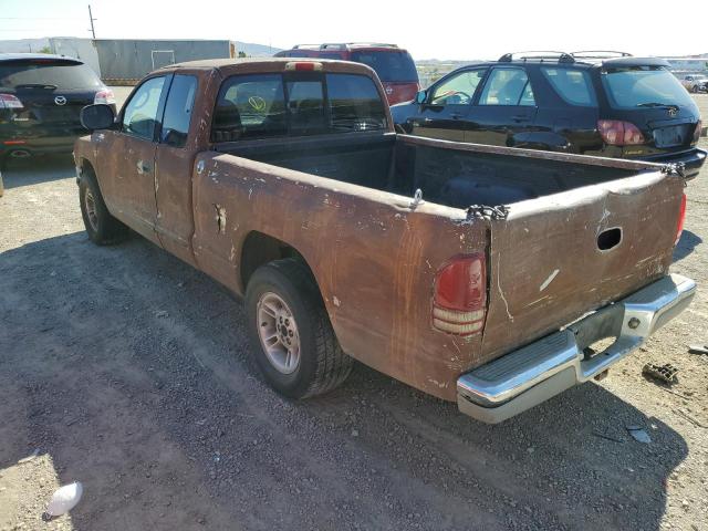 1B7GL22N6YS681484 - 2000 DODGE DAKOTA BROWN photo 3