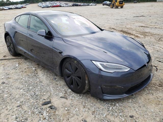 5YJSA1E51MF440011 - 2021 TESLA MODEL S Մոխրագույն լուսանկար 1