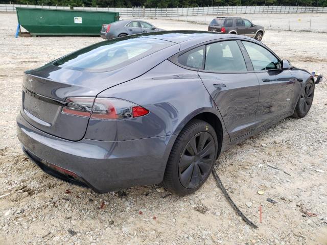 5YJSA1E51MF440011 - 2021 TESLA MODEL S Մոխրագույն լուսանկար 4